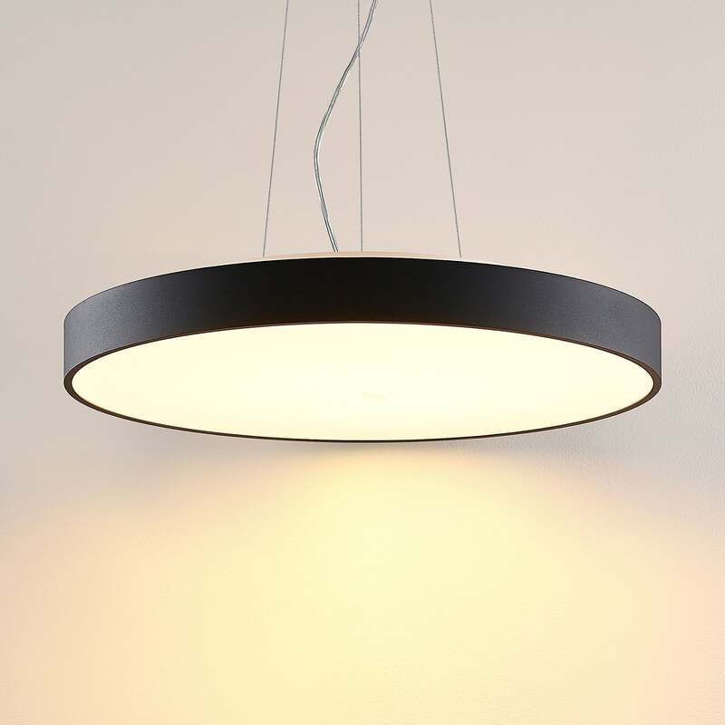 Arcchio Pendelleuchte Hängeleuchte Vanida LED dimmbar schwarz 3000K Ø60cm - 4251096597769