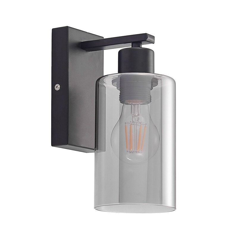 Lindby Emavi Wandleuchte Wandlampe Lampe Leuchte Innenraumlampe mit Rauchglas - 4251911711578