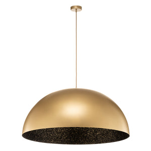 B-Ware Hängeleuchte Fera gold schwarz gesprenkelt dimmbar Lampe Ø90cm Made in Europe