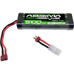 B-Ware Absima Modellbau-Akkupack NiMH 7.2V 5100mAh Hardcase T-Buchse Tamiya-Buchse