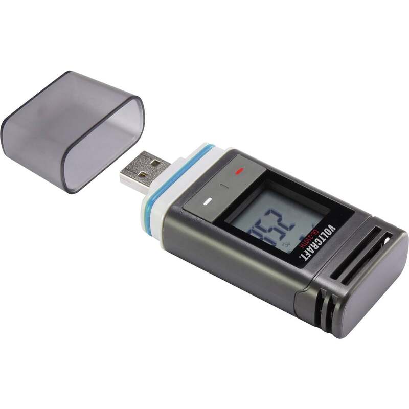 VOLTCRAFT Temperatur-Datenlogger DL-210TH Luftfeuchte-Logger IP65 USB - 4016139081281