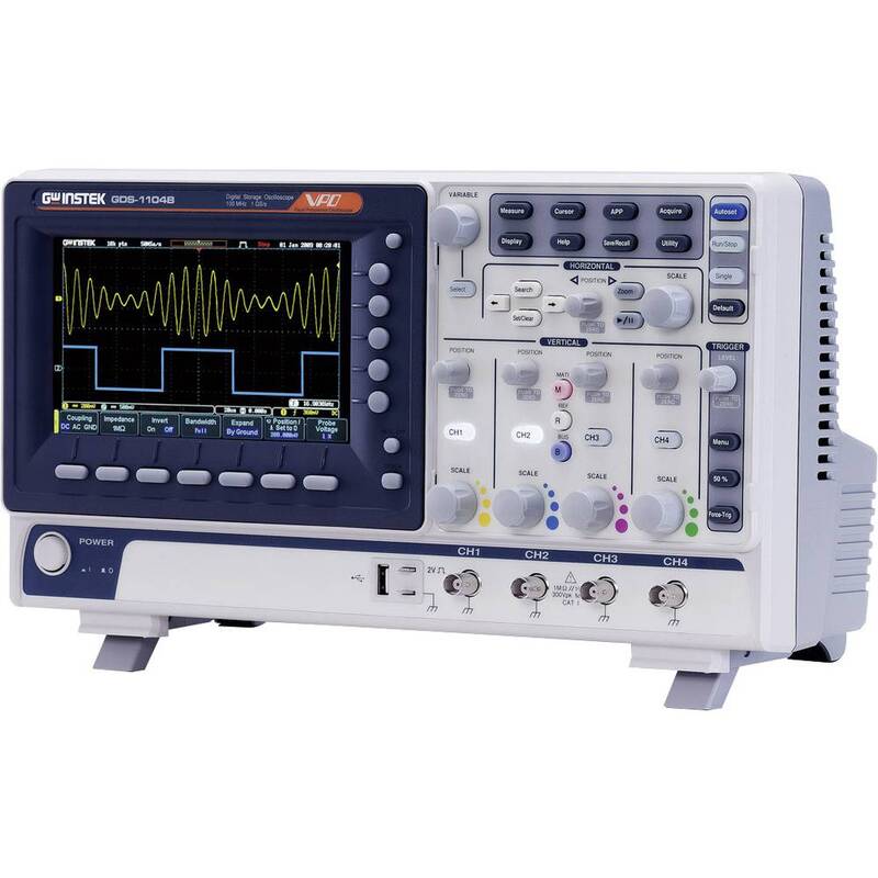 GW Instek GDS-1102B Digital-Oszilloskop 100 MHz 1 GSa/s 10 Mpts 8 Bit 1 St. - 4719692508164