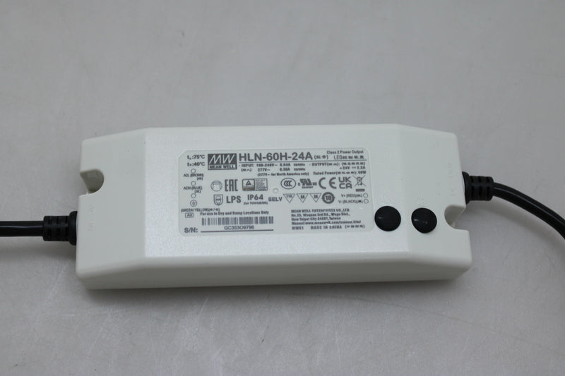 MEAN WELL LED-Treiber Netzteil HLN-60H-24A Konstantspannung dimmbar 60W 24V - 4711287461007