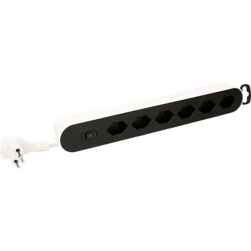 Max Hauri AG 160033 Steckdosenverteiler Steckdosenleiste Weiß Schwarz CH-Stecker - 7618403023286