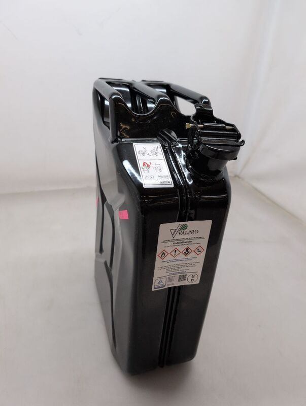 VALPRO Kraftstoffkanister Stahlblech 20l schwarz RAL 9005 kraftstoffbeständig - 4750553002254