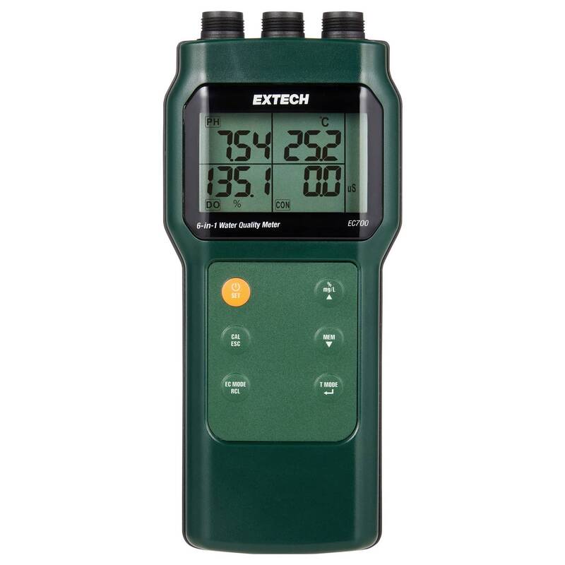 Extech Wasserqualitätsmessgerät pH-Wert Salinität TDS Temperatur Handmessgerät - 0793950157008