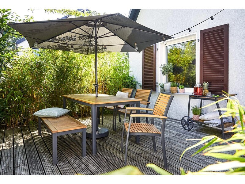 Gartentisch Bonlee Terrassentisch Eukalyptusholz wetterbeständig braun 166x90cm - 4007873339592