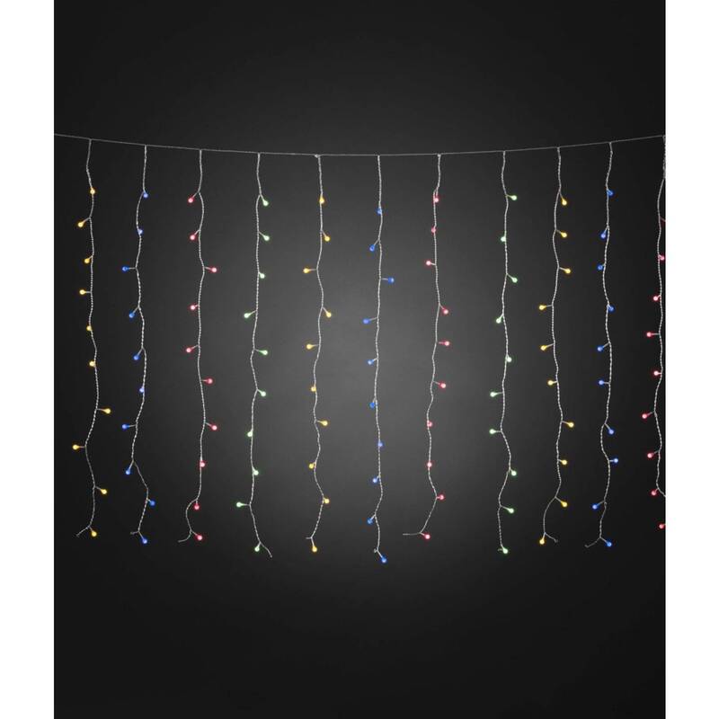 Konstsmide Lichtervorhang Lichterkette LED Außen mehrfarbig 400 LEDs 507x100 cm - 7318306755030