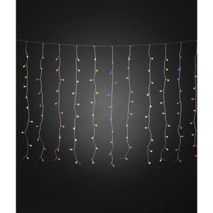 B-Ware Konstsmide Lichtervorhang Lichterkette LED Außen mehrfarbig 400 LEDs 507x100 cm