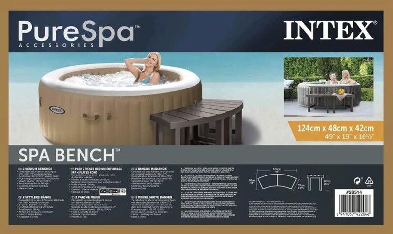 Panchina per Spa Rotinda-2 Pezzi Altezza Media - 6941057422046