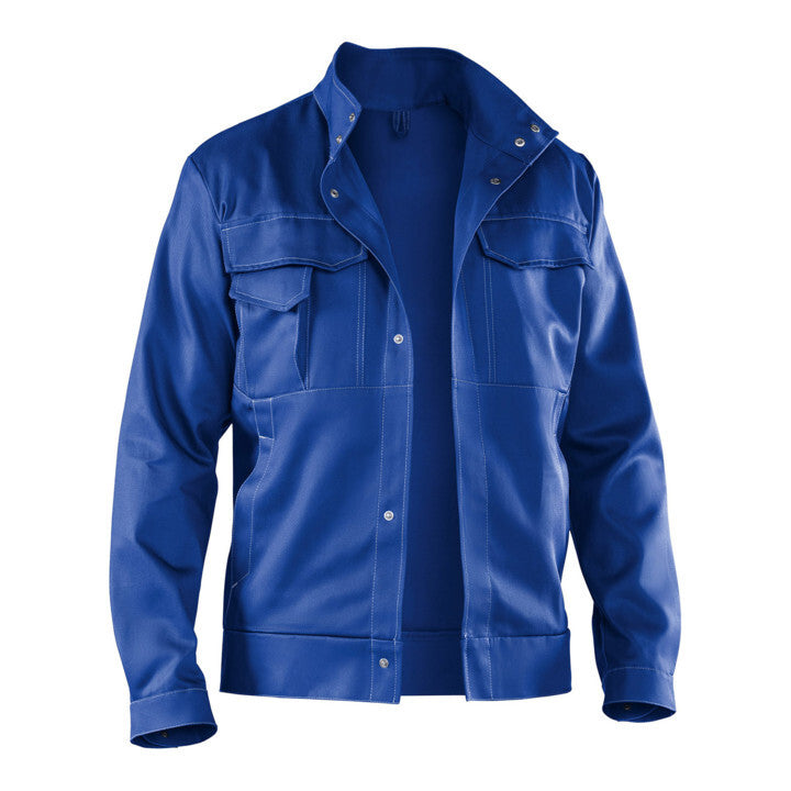 Kübler Jacke Arbeitsjacke ORGANiQ kornblumenblau Größe 110 Brusttasche Form 1248 - 4053813036083