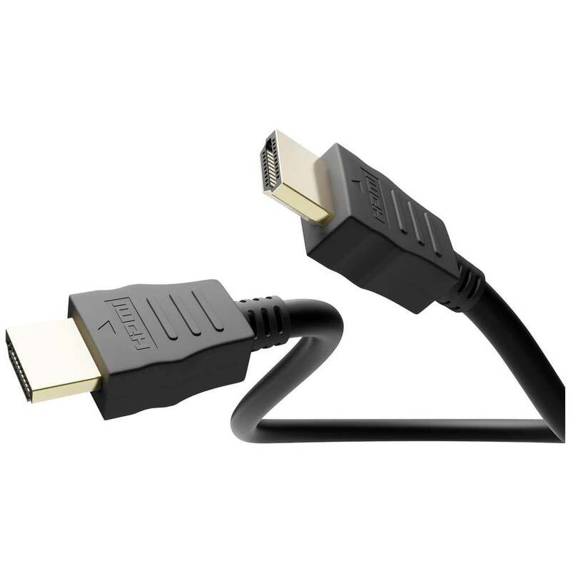 Goobay 38523 HDMI High Speed Kabel Ethernet / UHD 4K 60Hz Monitorkabel / 4,95 - 4040849385230