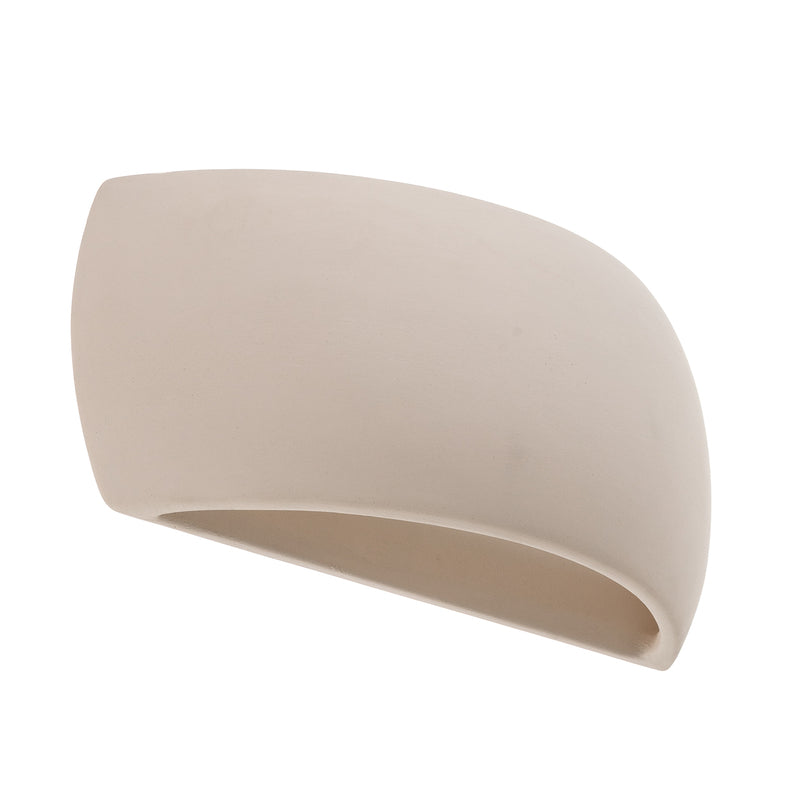 Wandleuchte Curve LED dimmbar Wandlampe Keramik weiß 32x13cm elegant modern - 5903282711105