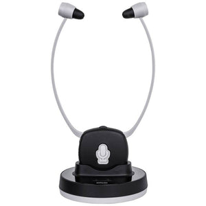 B-Ware Silva Schneider Hi Fi In Ear Kopfhörer Funk Stereo Schwarz Grau Lautstärkeregelung