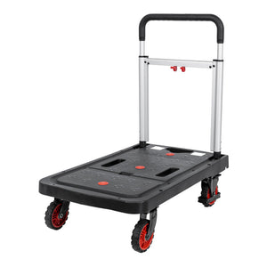 B-Ware Stier Plattformwagen klappbar Tragkraft 137kg Transportwagen Aluminium Rollwagen