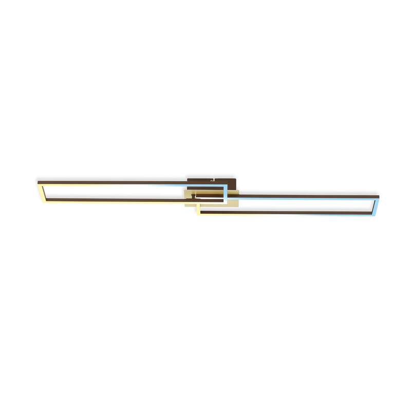 Briloner Deckenleuchte Deckenlampe LED Frame Gold Fernbedienung dimmbar - 4002707422198