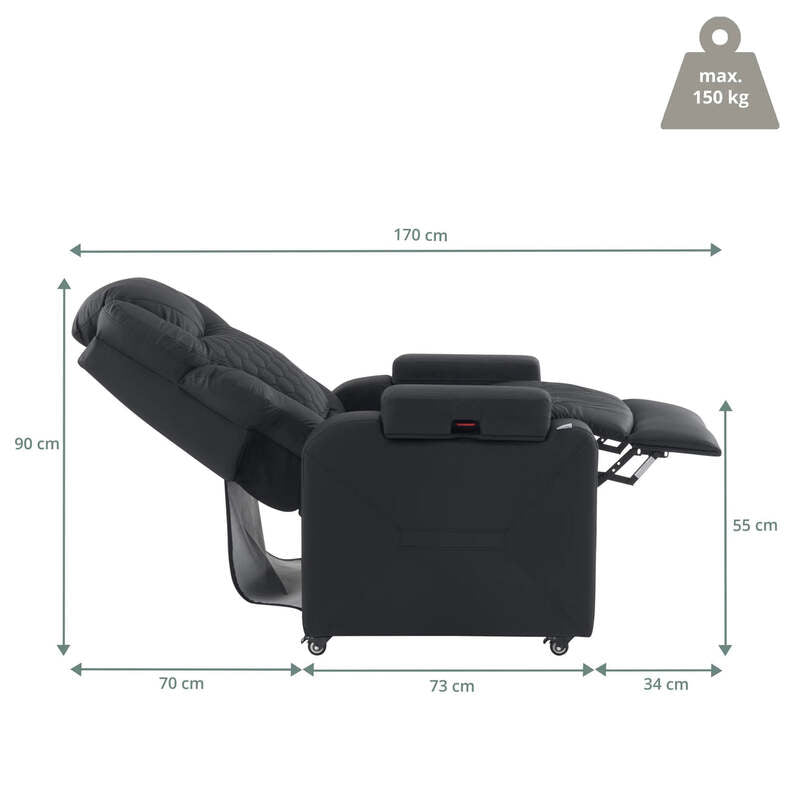 hjh OFFICE Loungesessel Sessel Game Sport RX Kunstleder Armlehnen Schwarz - 4064323130055