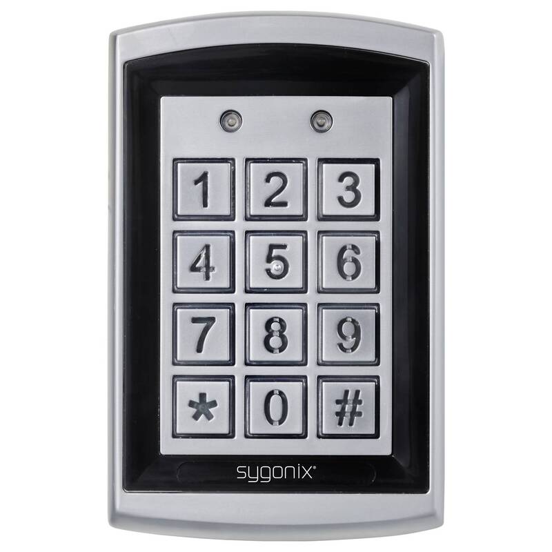 Sygonix Code-Tastatur RFID Oberflächenmontage IP66 beleuchtet 12V 24V silber - 4064161333632