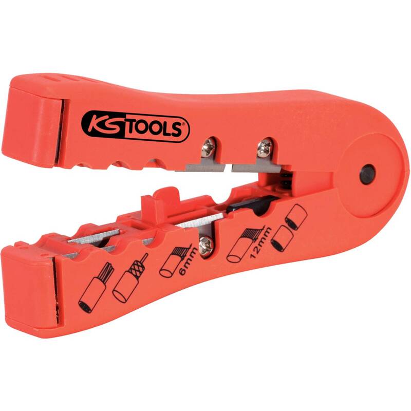 KS Tools Abisolierwerkzeug Kabelschneider Datenkabel 2.50 bis 12 mm² 105mm 40g - 4042146172889