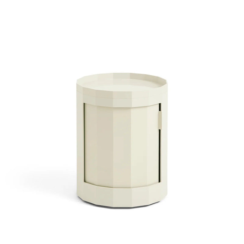 HAY Facet Container Rollcontainer Aufbewahrung niedrig eggshell mit Füßen Rollen - 5710441361855