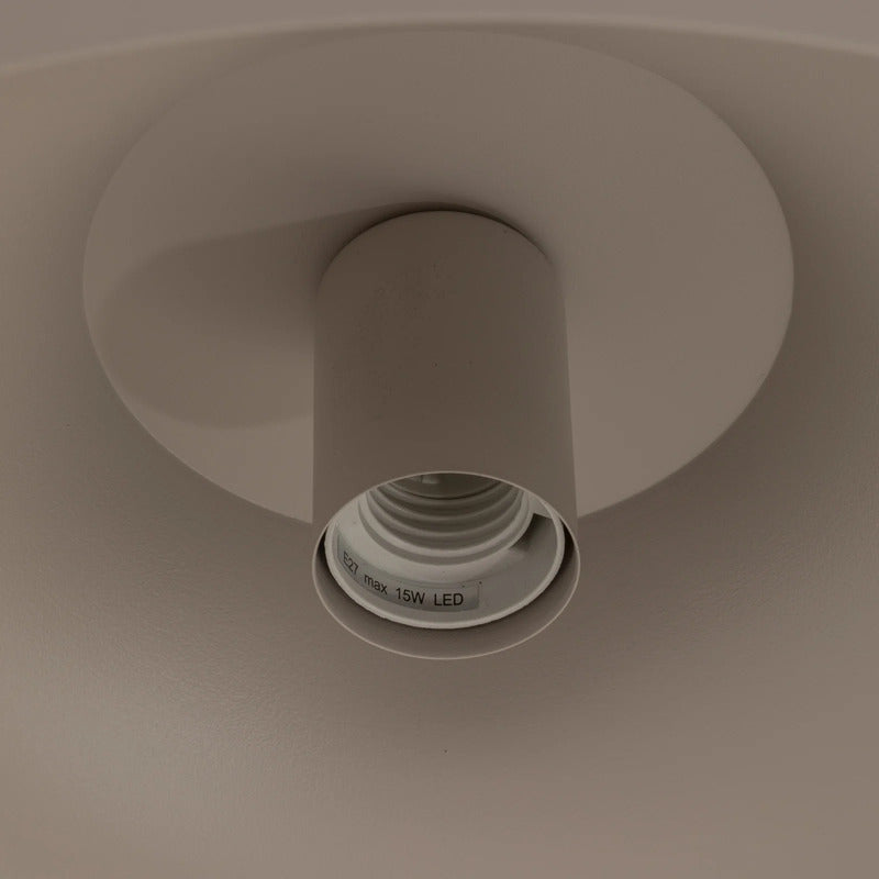 Hängeleuchte Basca LED Pendelleuchte dimmbar beige matt Ø40cm E27 Stahl Leuchte - 5907565918335