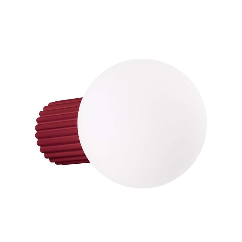 Wandleuchte Wandlampe SOLLUX ORBI Glas Metall dunkelrot Wohnzimmer LED G9 - 5907073081217