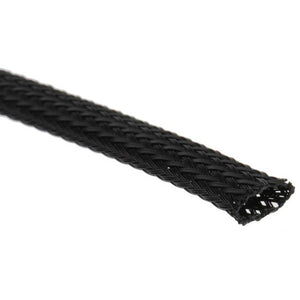 B-Ware HellermannTyton Geflechtschlauch Kabelschutzschlauch Schwarz Polyester 100 m