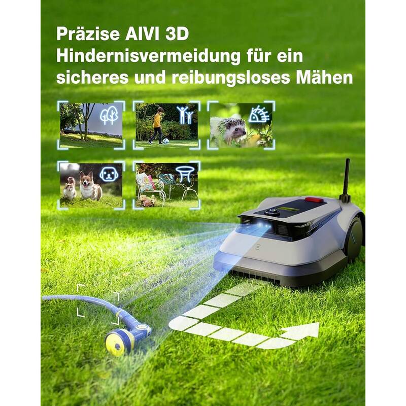 Ecovacs GOAT G1-800 Mähroboter Li-Ion 21V 4Ah 220mm Schnittbreite 3-6cm Höhe - 6970135031160