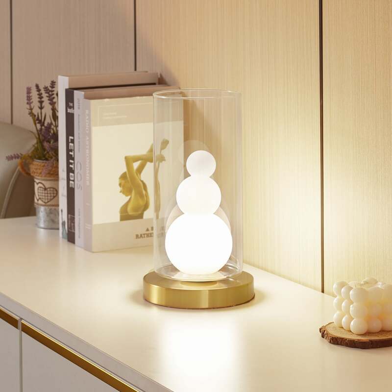 Lindby Tischleuchte Kupla LED Lampe Tischlampe Leuchte Glas Ø20cm klar opal - 4251911796469