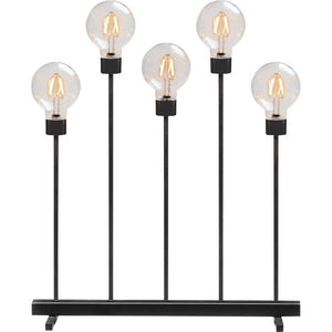 B-Ware Konstsmide 3963-710TR LED Szenerie Bernstein LED Lampe Schwarz EEK F dimmbar