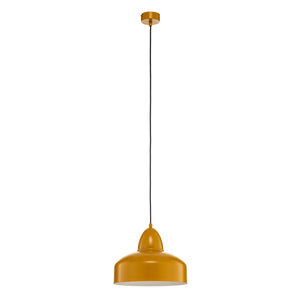 B-Ware Hängeleuchte Mille LED Pendelleuchte dimmbar senfgelb Metall Ø30cm 1-flammig