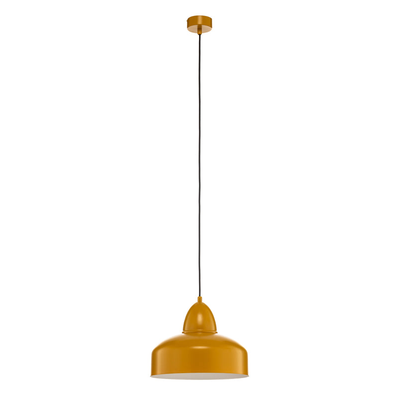 Hängeleuchte Mille LED Pendelleuchte dimmbar senfgelb Metall Ø30cm 1-flammig - 5904798655969