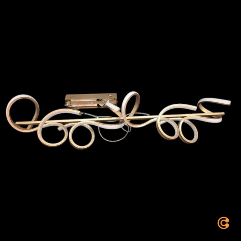 JUST LIGHT Pendelleuchte Hängeleuchte LED Curls Messing Metall dimmbar 99 cm988 - 4043689959890