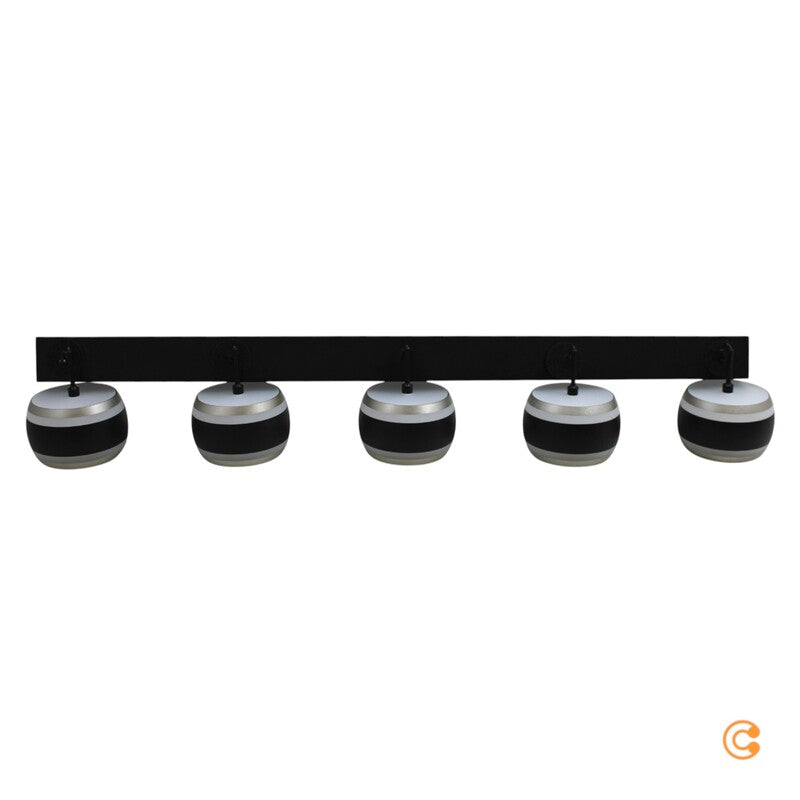 Paul Neuhaus PURE LED Hängelampe Falling Rings schwarz Fernbedienung 101 cm 5flg - 4012248396575