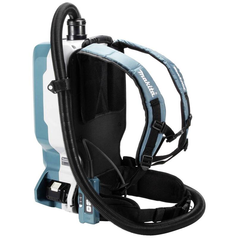 Makita Akku-Rucksackstaubsauger DVC665ZU Sauger 36V 6,7kg türkis effizient 523mm - 0088381890656