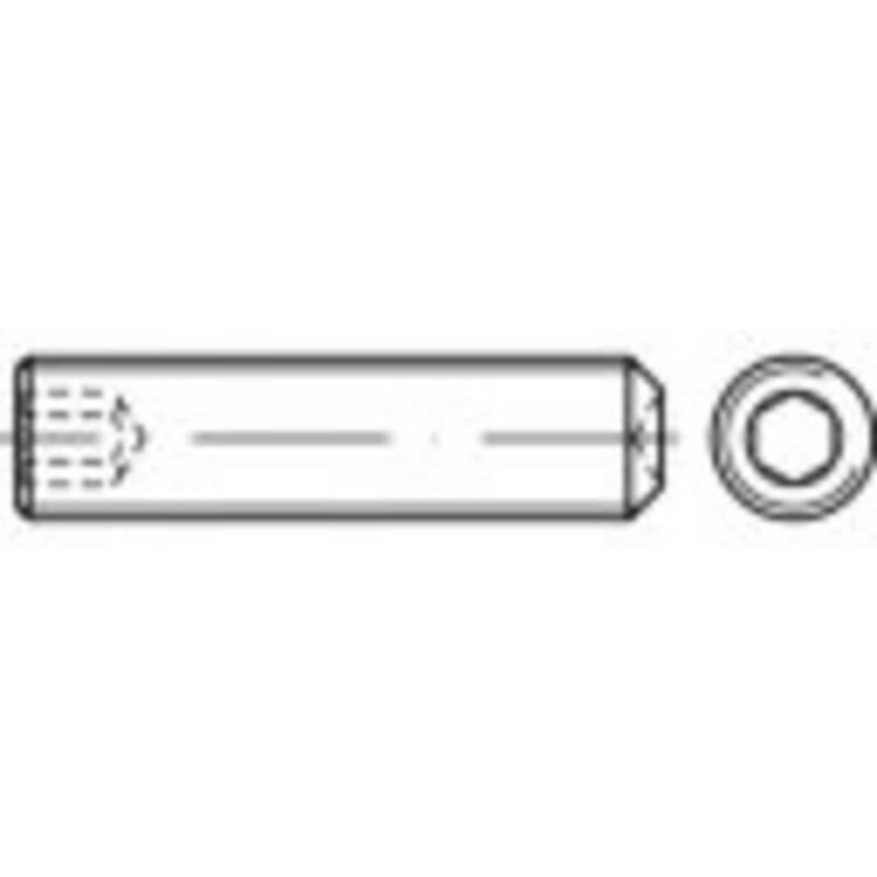 TOOLCRAFT TO-5371197 M12 Gewindestift Madenschraube 19 STÜCK - 4053199630561