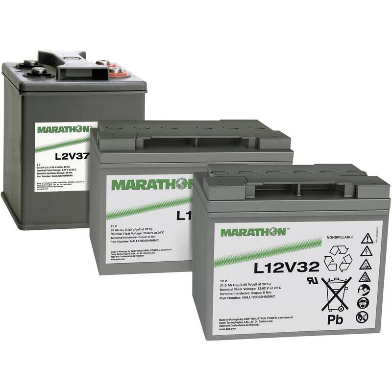 GNB Marathon Blei Vlies Akku XL12V50 Bleiakku Wartungsfrei 220x219x172 mm M6 12V - 2050001755018