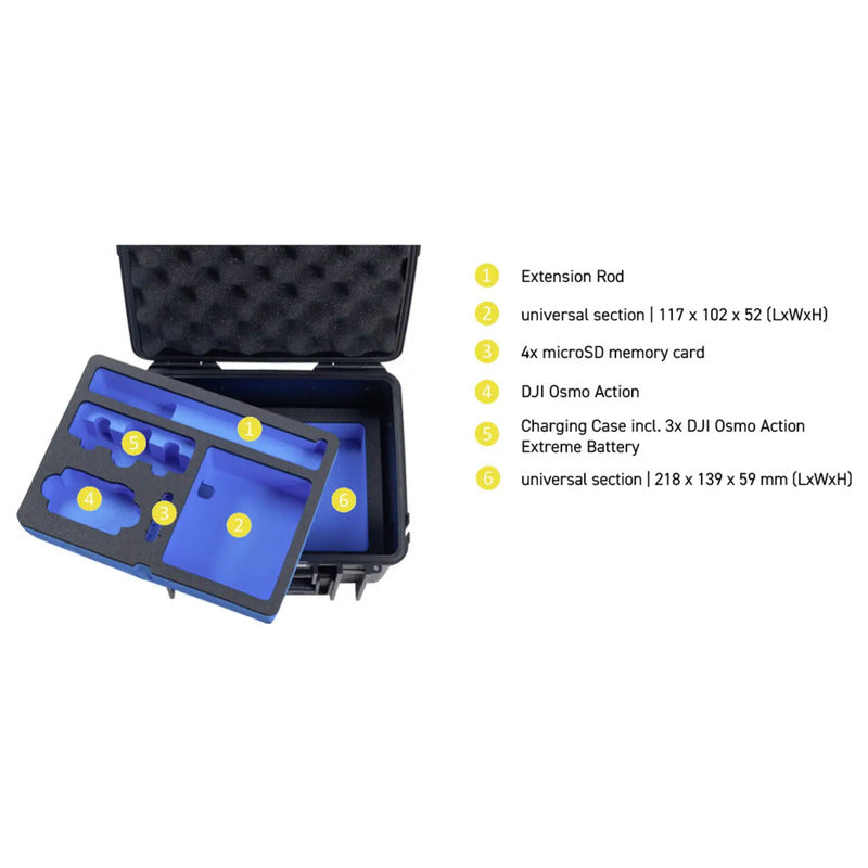 B & W International Transportkoffer extrem stabil wasserdicht schwarz/blau - 4031541769190