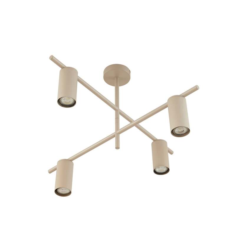 Lindby Deckenleuchte Lampe Marilou beige 4-flammig Deckenbeleuchtung - 4251911792164