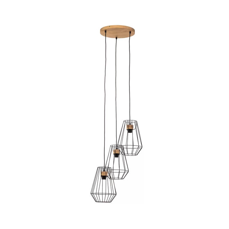 Envostar Finan Pendel 3flg. Rondell Schirm Ø21cm Pendellampe Pendelleuchte Lampe - 4251911755206