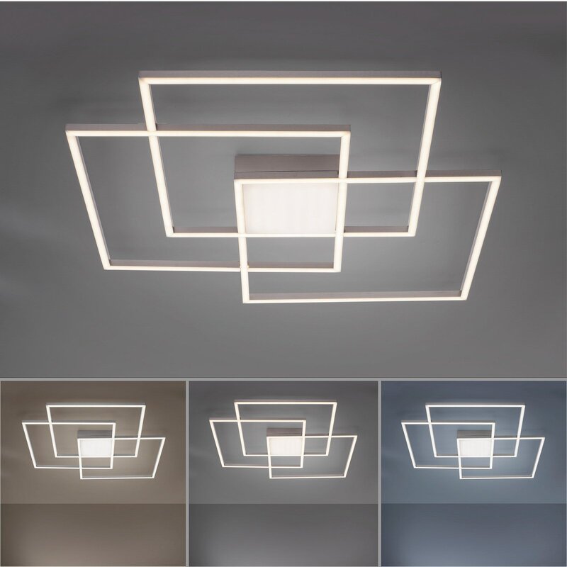 Leuchten Direkt LED-Deckenlampe Lampe Leuchte Deckenleuchte Asmin CCT Quadrate - 4043689977283