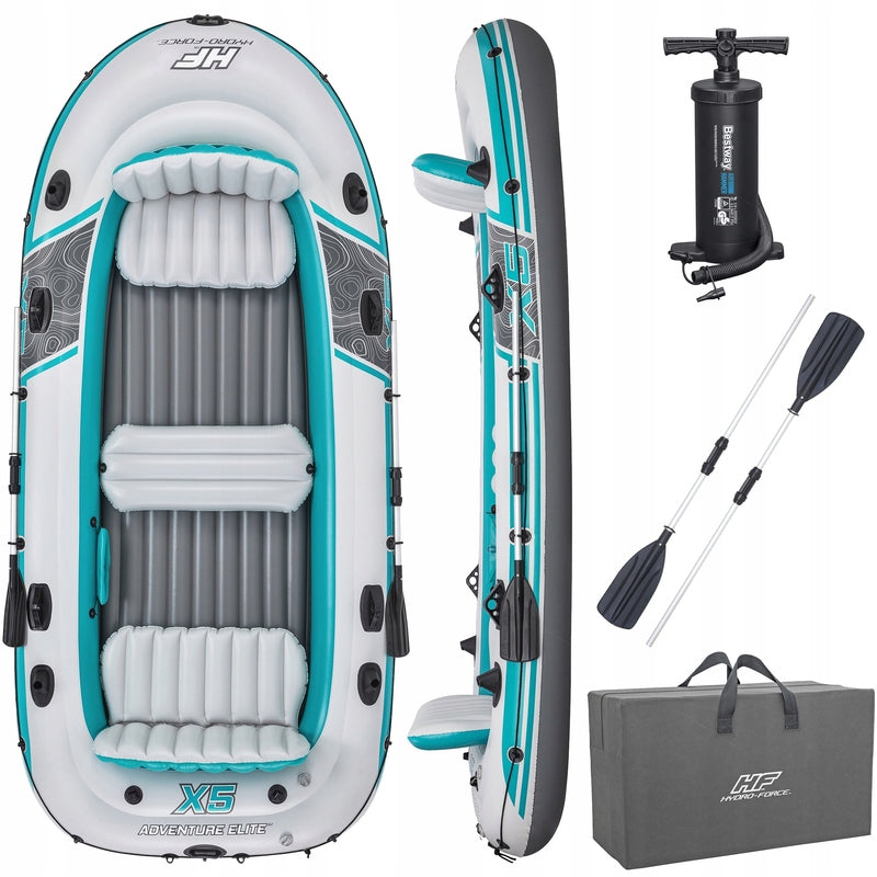 Bestway Schlauchboot Hydro-Force Adventure Elite X5 364x166cm für 5 Personen - 06941607357996