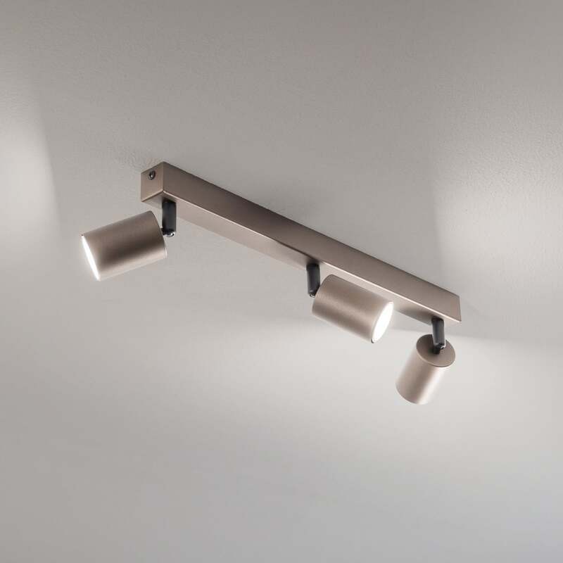 TK Lighting Deckenstrahler Top dimmbar 3-flammig GU10 Stahl dunkelbraun 60cm - 5901780561819