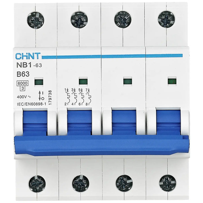 Chint Leitungsschutzschalter 4-polig B20 6kA 20A 240V 415V Sicherungsschutzgerät - 6925808303181