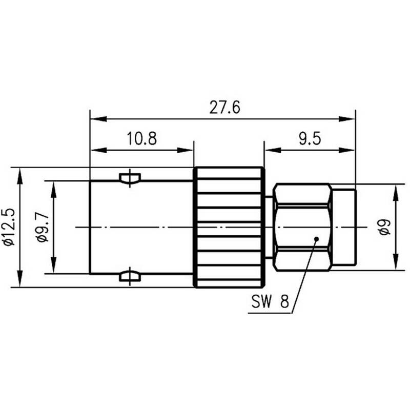 Telegärtner 100023643 100023643 BNC-Adapter BNC-Buchse - SMA-Stecker 1 St. - 2050001909343