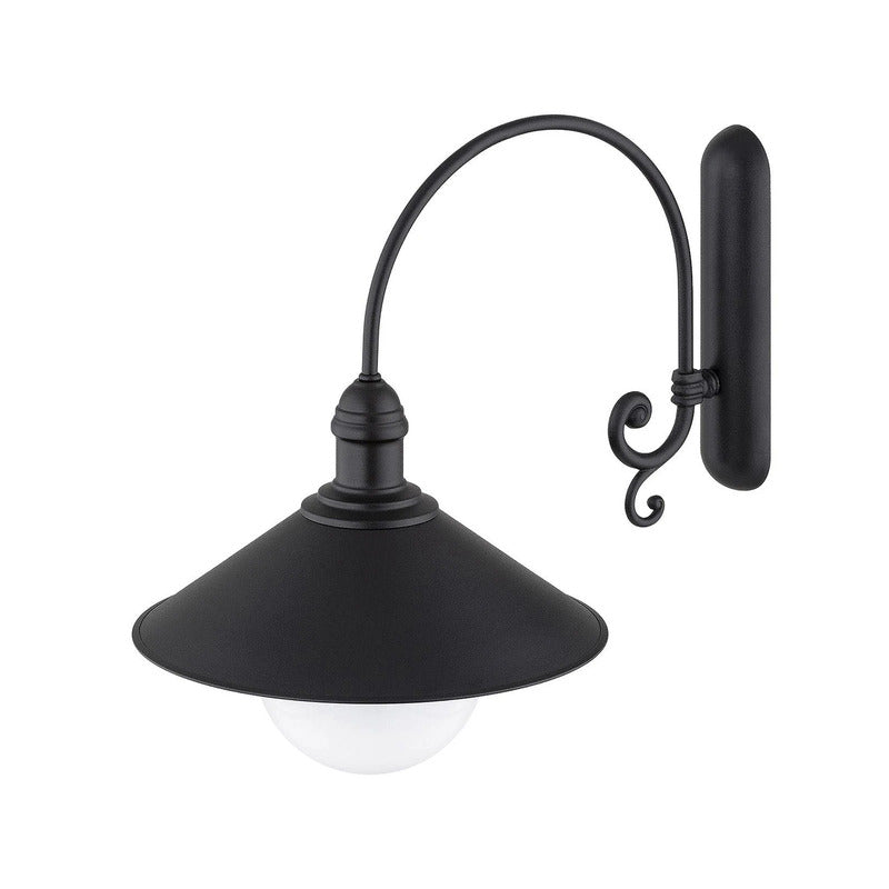 Argon Außenwandleuchte Enduro LED Gartenlampe Lampe schwarz IP44 E27 Glas Stahl - 5902553240122