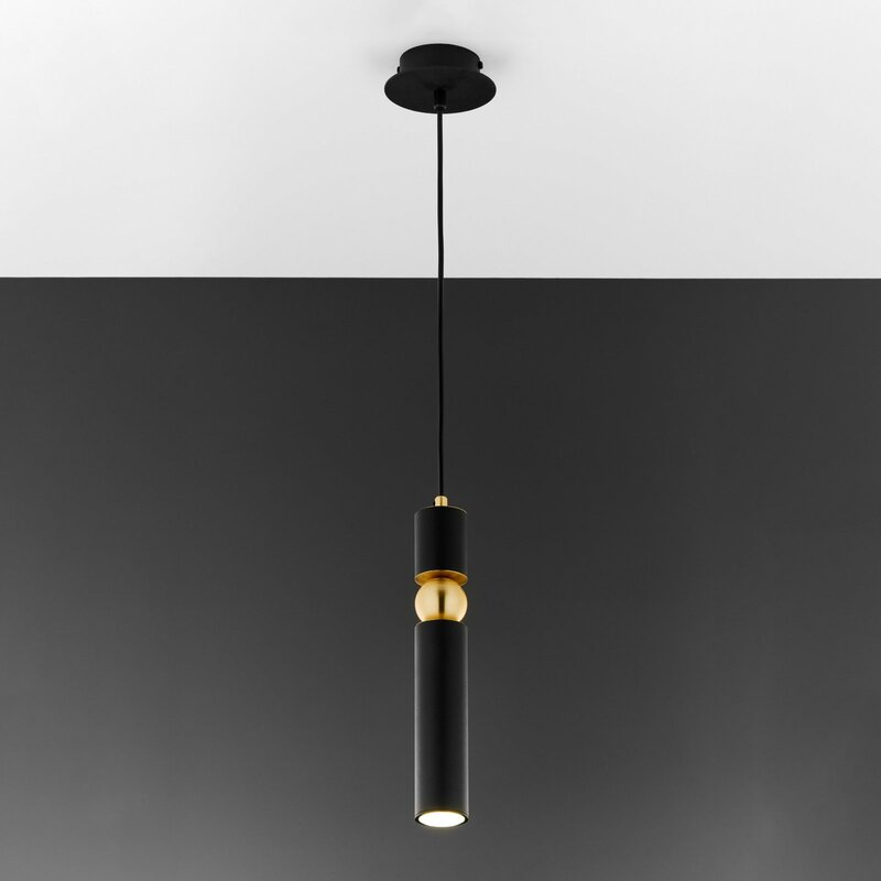 Alas Hängeleuchte Pendelleuchte schwarz Metall Abhängung 135 cm GU10 - 5905962020033