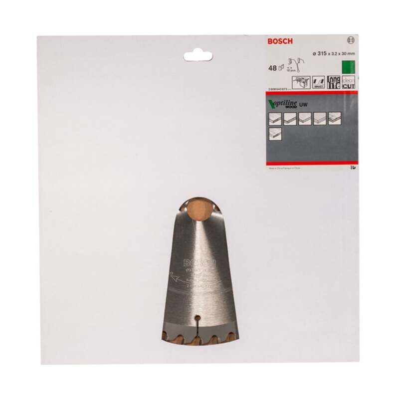 Bosch Kreissägeblatt Optiline Wood 315mm 48 Zähne für Tischkreissägen - 3165140194617