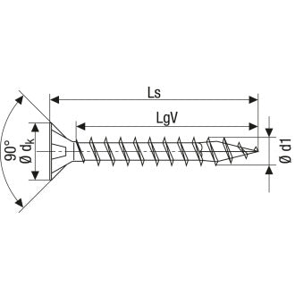 SPAX Universalschrauben Holzschrauben Schrauben 5x60 YELLOX gelb 500 Stück - 4003530005190