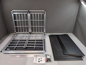 C-Ware Hundebox Auto Hundetransportbox Alu für große Hunde Kofferraum Rücksitz XL